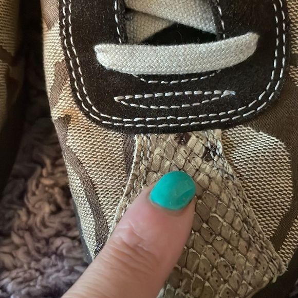 COACH monogram sneaker women’s size 8 - Picture 9 of 13